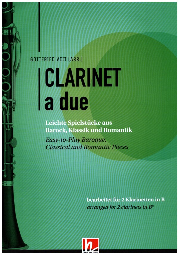 Clarinet a due&nbsp;&nbsp;für 2 Klarinetten&nbsp;&nbsp;Spielpartitur