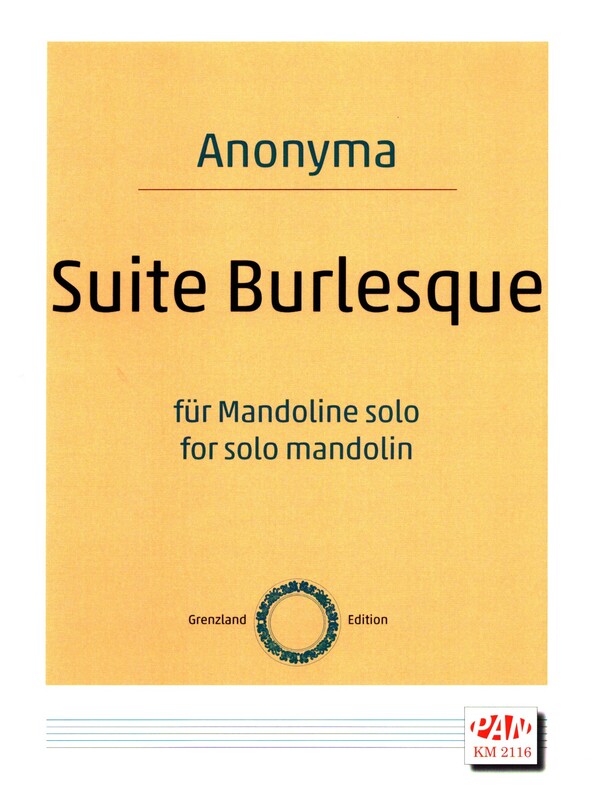 Suite Burlesque&nbsp;&nbsp;für Mandoline&nbsp;&nbsp;
