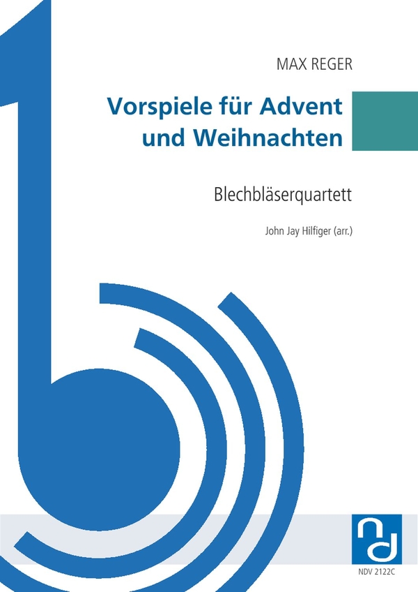 Vorspiele für Advent und Weihnachten&nbsp;&nbsp;für 2 Trompeten in B, Horn in F und Posaune in C&nbsp;&nbsp;Partitur und Stimmen