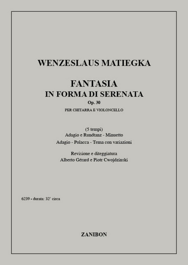Fantasia in forma di serenata op.30  per chitarra e violoncello  