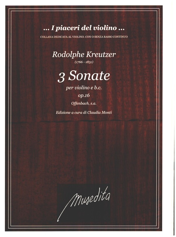 3 Sonate op.16  per violino e bc  