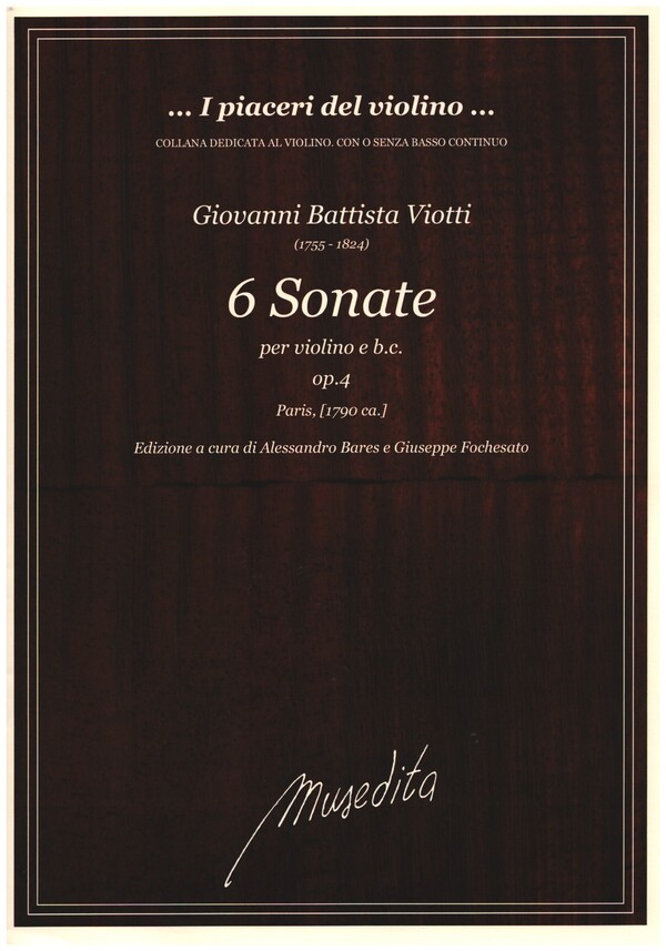 6 Sonate op.4  per violino e bc  