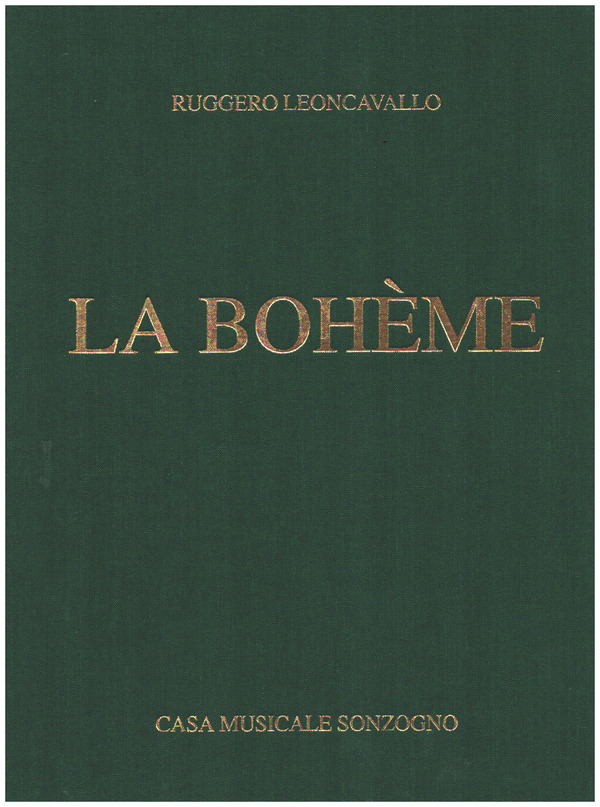 La Bohème    vocal score (it) Leinen