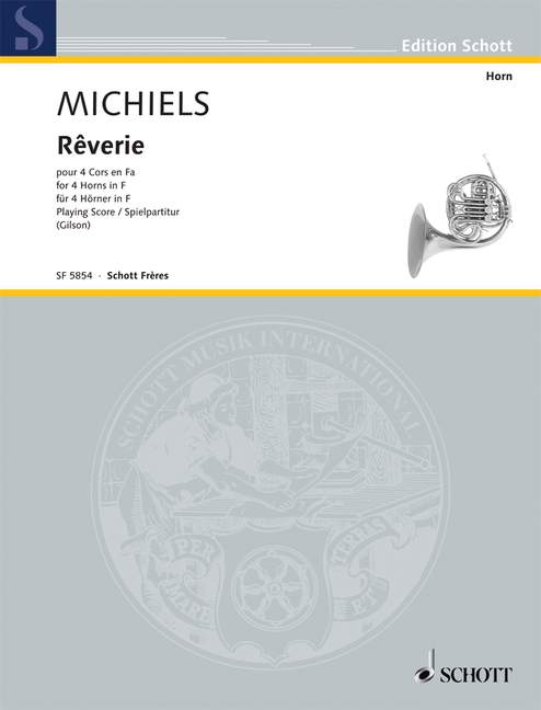 Rêverie  für 4 Hörner in F  Partitur und Stimmen