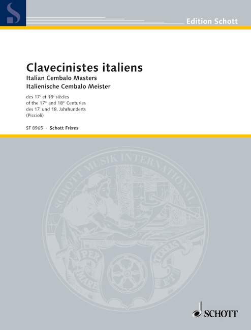: Clavecinistes Italiens  Klavier  
