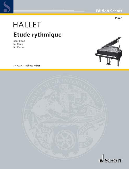 Hallet, Albert Etude rythmique  Klavier  