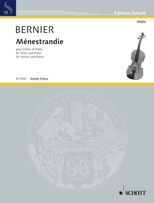 Ménestrandie  Violine und Klavier  Partitur und Stimme