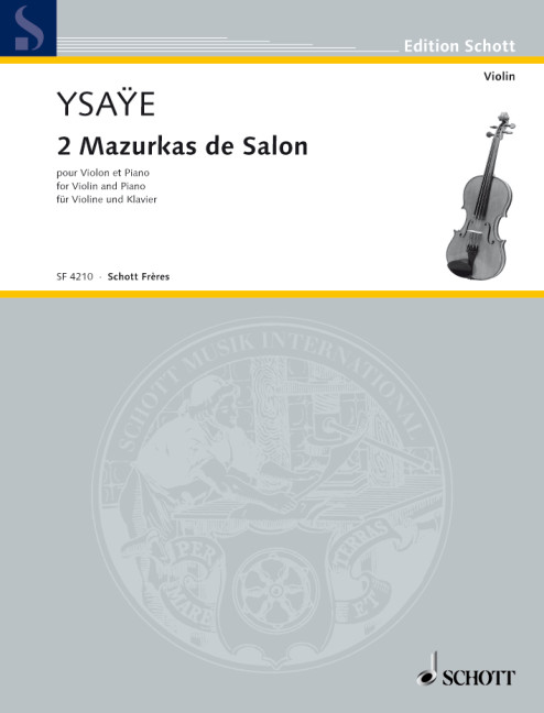 2 Mazurkas de salon  für Violine und Klavier  