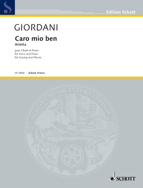 Caro mio ben  Gesang und Klavier  
