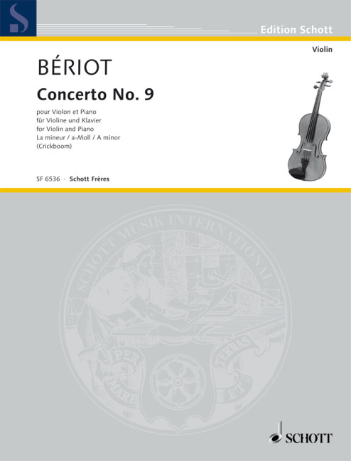 Konzert a-moll Nr.9 op.104 für Violine  und Orchester  Violine und Klavier