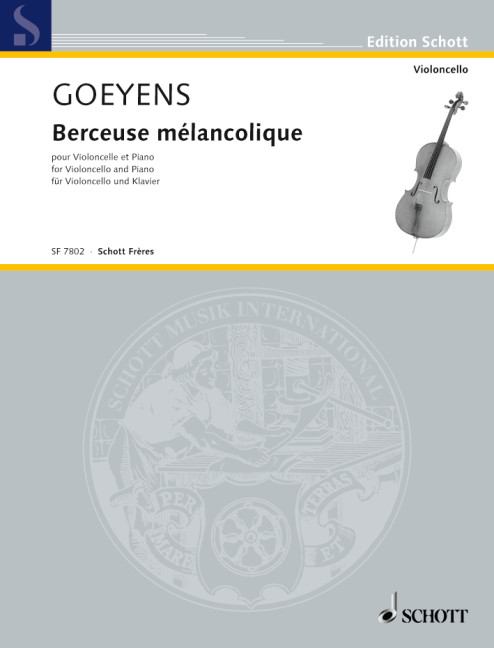 Berceuse mélancolique  Violoncello und Klavier  
