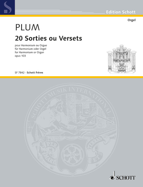 20 Sorties ou versets op.103 por harmonium  (orgue)  