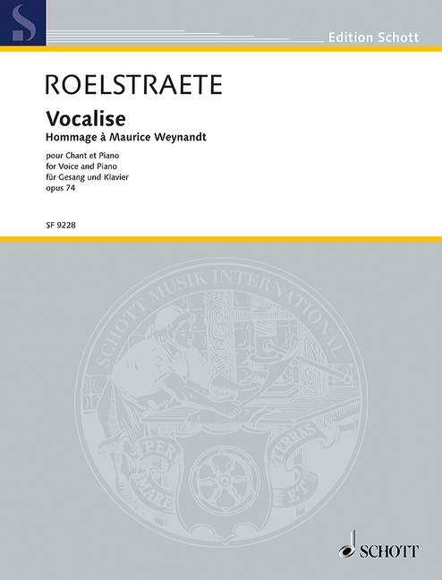Roelstraete, Herman Jozef Posthume Hommage à M. Weyandt  Gesang und Klavier  