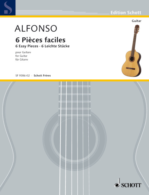 Alfonso, Nicolas Six Pièces faciles  Gitarre  