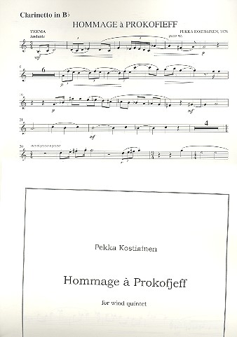 Hommage à Prokofieff  for flute, oboe, clarinet, horn and bassoon  parts