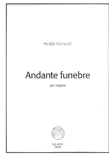 Andante funebre  for organ  org