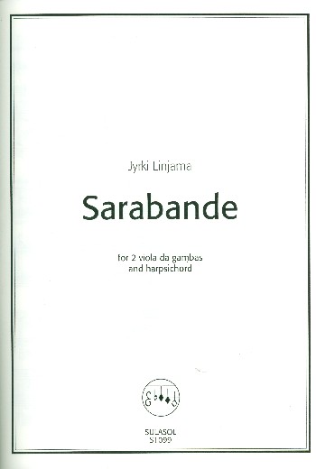 Sarabande&nbsp;&nbsp;for 2 viola da gambas and harpsichord&nbsp;&nbsp;score and parts