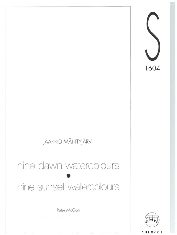 9 dawn watercolours / 9 dawn watercolours  for 36 solo voices or mixed choir  score