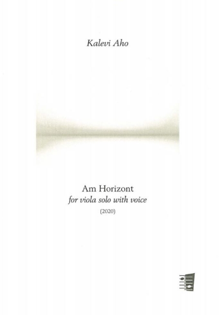 Kalevi Aho, Am Horizont For Viola With Voice  Viola  Book
