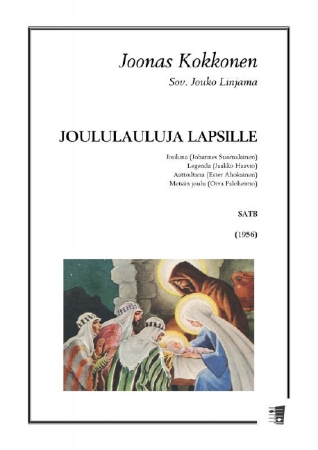 Joonas Kokkonen, Christmas carols for children  SATB  Choral Score