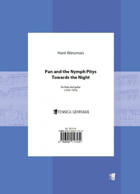 Harri Wessman, Pan and the Nymph Pitys  Flöte und Gitarre  Blatt