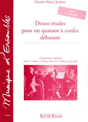 12 Études pour un quatuor à cordes débutant  für Streichquartett  Stimmen