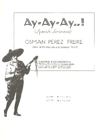 Ay ay ay:  for voice and piano (sp/en)  