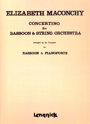 Concertino  for bassoon and string orchestra  bassoon and piano