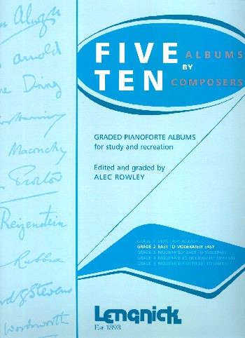 Five Albums by ten Composers Grade 1  for piano  