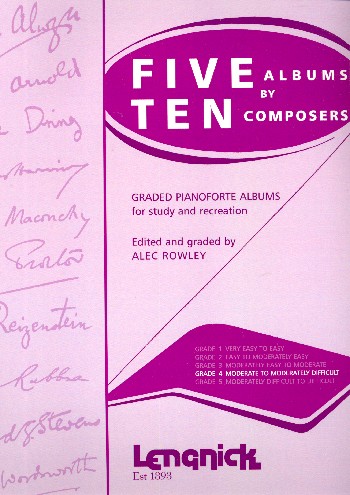 Five Albums by ten Composers Grade 4  for piano  