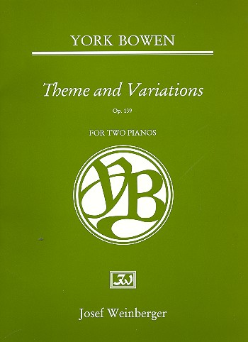 Theme and Variations op.139  for 2 pianos  score