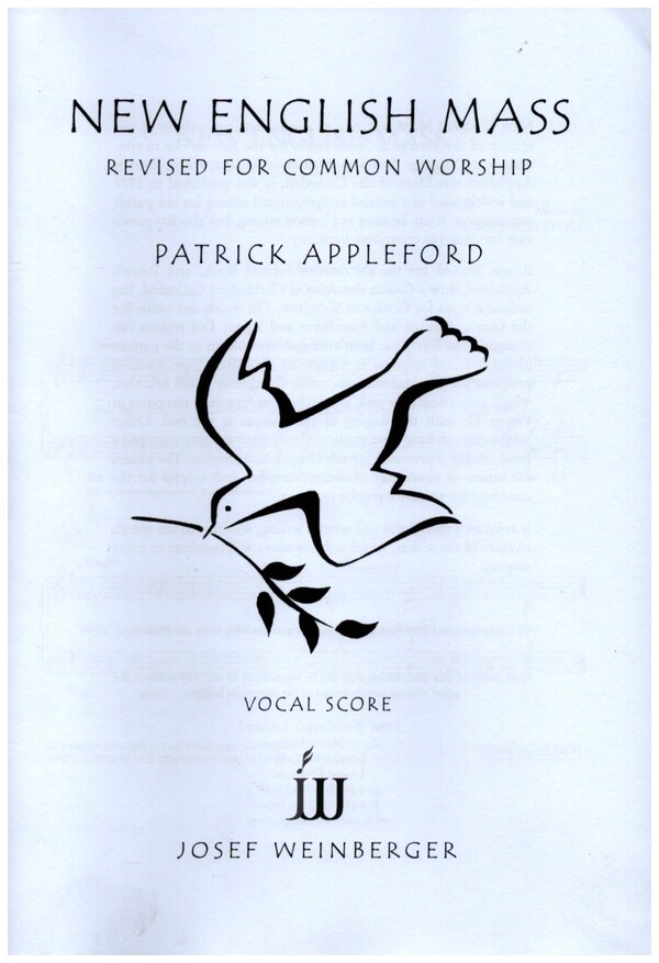 New English Mass&nbsp;&nbsp;for cantor, chorus and organ&nbsp;&nbsp;vocal score