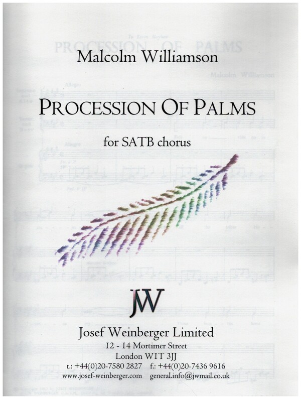 Procession of Psalms  for mixed chorus and Organ  score