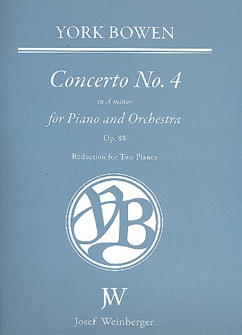 Concerto in a Minor no.4 op.88 for piano  and orchestra for 2 pianos  score