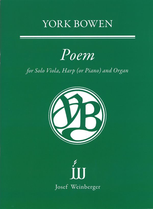 Poem   for viola, harp (piano) and organ  score and parts