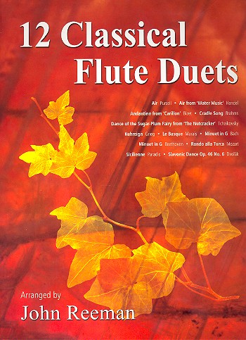 12 classical Flute Duets  for 2 flutes  