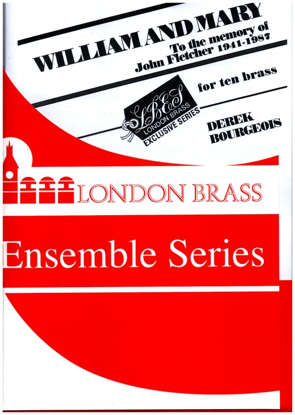 William and Mary Suite  for 10 brass instruments  score and parts
