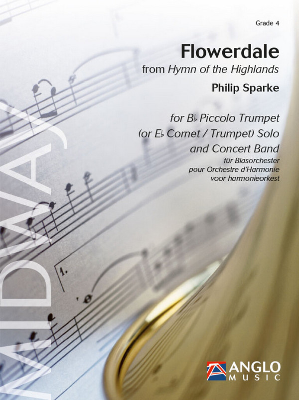 Flowerdale from 'Hymn of Highlands'  for trumpet (or eb cornet) and  concert band    score and parts