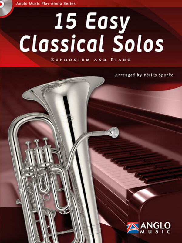 15 Easy Classical Solos (+Online-Audio)  for Bb/C euphonium in TC/BC and piano   