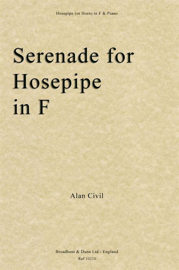 Alan Civil, Serenade for Hosepipe In F  Hosepipe  Buch
