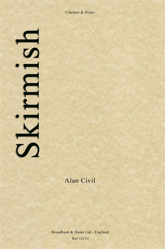 Alan Civil, Skirmish  Klarinette und Klavier  Buch