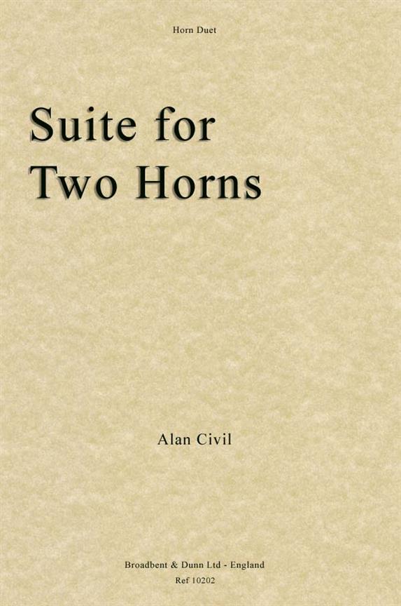 Alan Civil, Suite for Two Horns  2 Horns  Buch