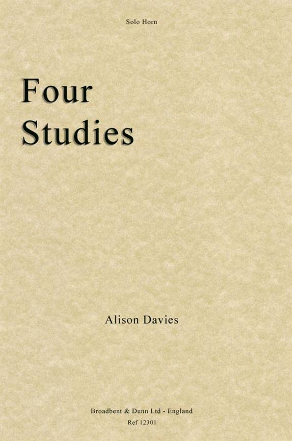 Alison Davies, Four Studies  Solo Horn  Buch