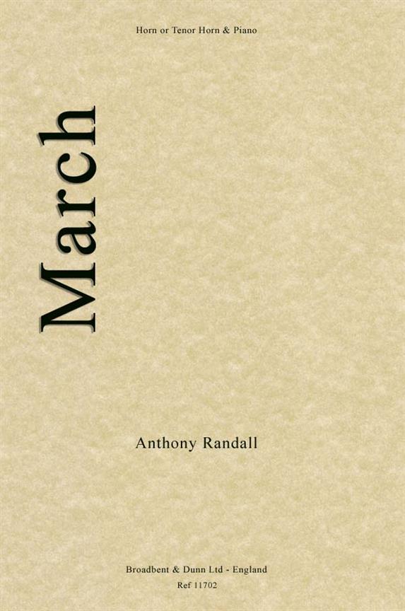 Anthony Randall, March  Horn in F or Tenor Horn in E Flat and Piano  Buch