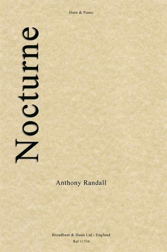 Anthony Randall, Nocturne  Horn und Klavier  Buch