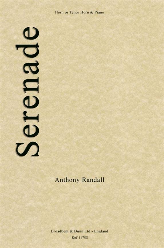 Anthony Randall, Serenade  Horn in F or Tenor Horn in E Flat and Piano  Buch
