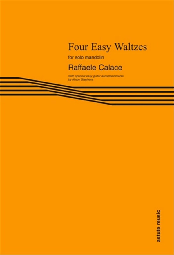 4 Easy Waltzes  for solo mandolin with opt. easy guitar accompaniments  