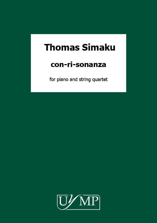 Con-ri-Sonanza  for piano and string quartet  score