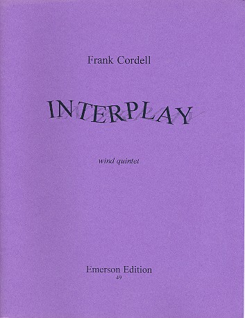 Interplay for flute, oboe, clarinet,&nbsp;&nbsp;horn and bassoon&nbsp;&nbsp;score and parts