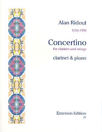 Concertino for clarinet and strings  for clarinet and piano  